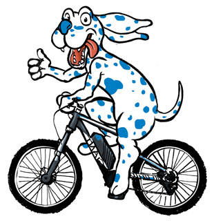 Character auf einem E-Bike